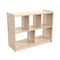Flash Furniture Bright Beginnings Commercial Grade 5 Section Modular WoodenClassroom Open StorageUnit, Safe, Kid Friendly Design, Natural MK-KE23940-GG - alternate 1